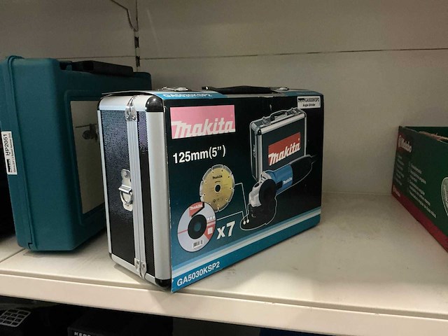 Makita ga5030ksp2 haakse slijpmachine - afbeelding 2 van  2