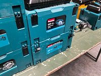 Makita gereedschapskoffer (6x) en 2x makita dc18rd acculader - afbeelding 3 van  8