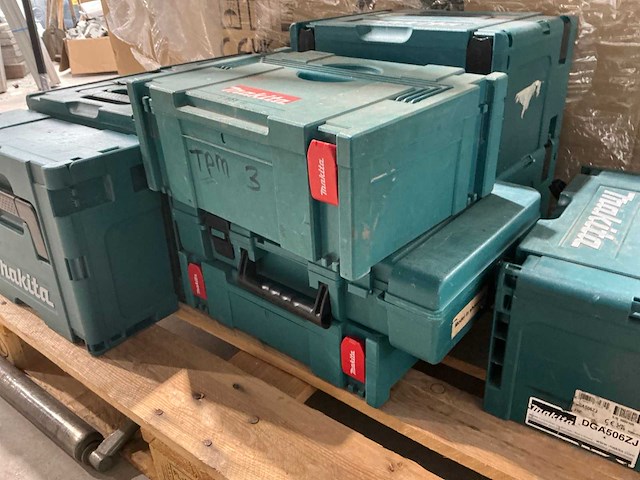 Makita gereedschapskoffer (9x) - afbeelding 4 van  5