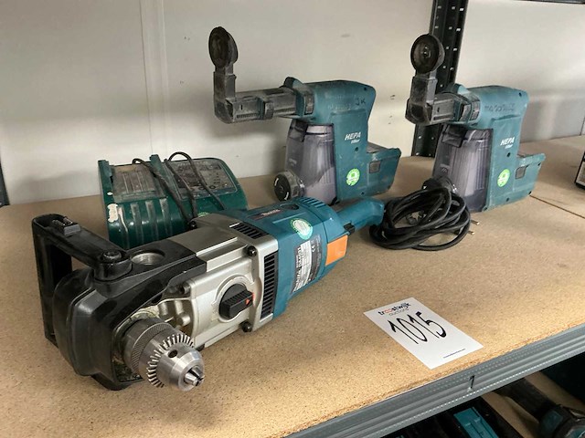 Makita haakse boormachine en stofafzuigsysteem - afbeelding 1 van  7