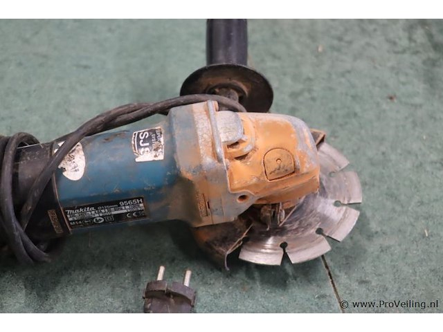 Makita haakse slijper type 9565h - afbeelding 3 van  4