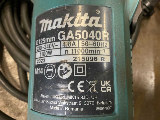 Makita haakse slijpmachine (3x) - afbeelding 3 van  10