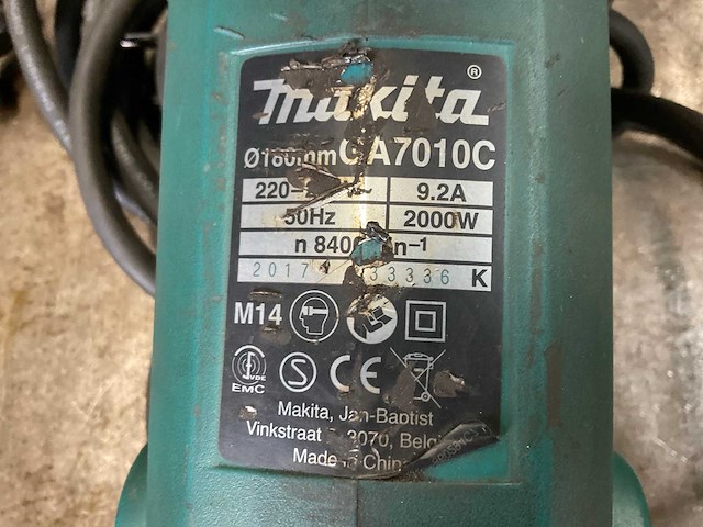 Makita haakse slijpmachine (3x) - afbeelding 5 van  10