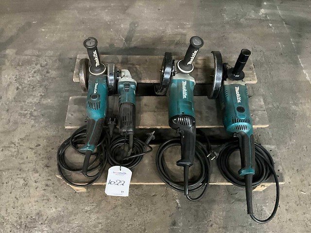 Makita haakse slijpmachine (4x) - afbeelding 1 van  9
