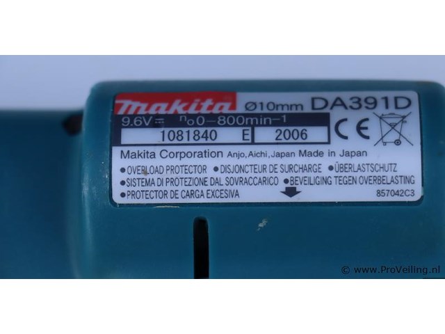 Makita hoekboormachine da391d in opbergkoffer - afbeelding 4 van  9