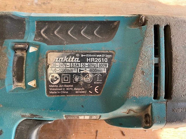 Makita hr2610 boormachine - afbeelding 4 van  5