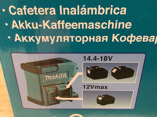 Makita koffiemachine op accu - afbeelding 6 van  15