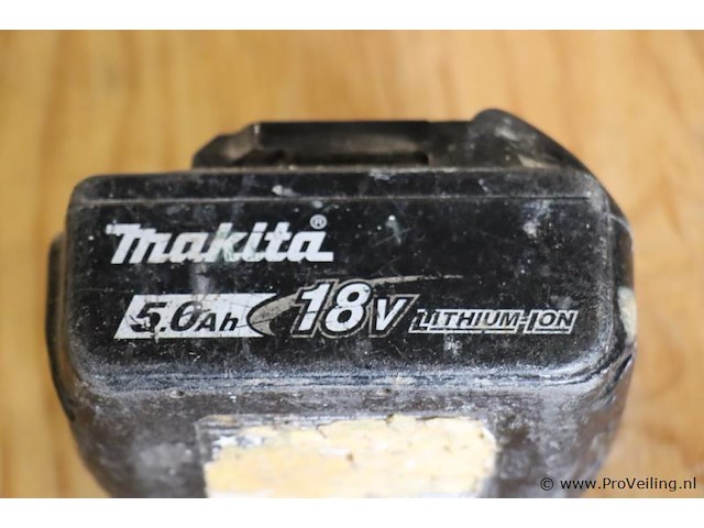 Makita lithium-ion accu 5.0ah, 18v - afbeelding 3 van  3
