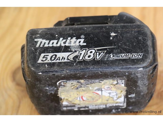 Makita lithium-ion accu 5.0ah, 18v - afbeelding 3 van  3