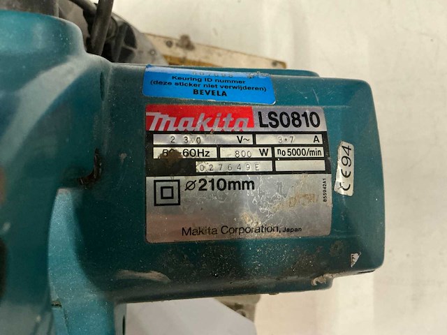Makita ls0810 afkortcirkelzaagmachine - afbeelding 5 van  5