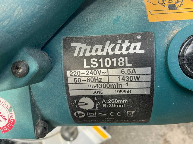 Makita ls1018l afkortzaag - afbeelding 7 van  7