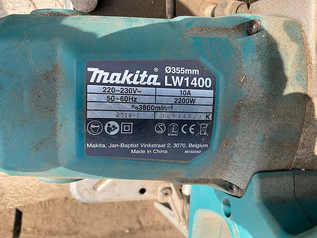 Makita lw 1400 afkortslijpmachine - afbeelding 3 van  3