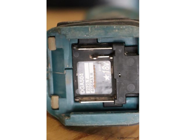 Makita lxt accu haakse slijper dga504, 18v - afbeelding 5 van  5