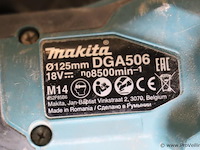 Makita lxt accu haakse slijper dga506 dga506zj - afbeelding 5 van  9