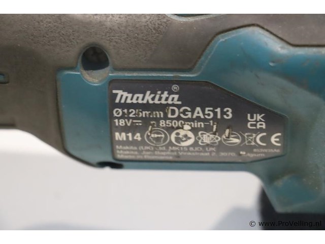 Makita lxt accu haakse slijpmachine dga513 - afbeelding 5 van  5