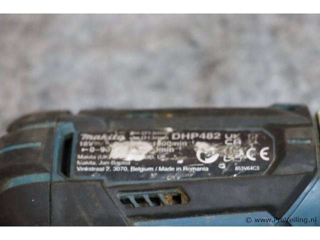 Makita lxt accu klop- en schroefboormachine dhp482, 18v - afbeelding 3 van  4