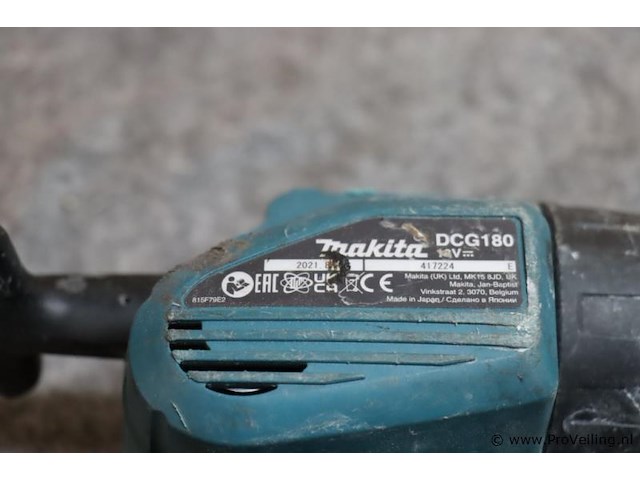 Makita lxt accu lijm- en kitspuit dcg180, 18v - afbeelding 5 van  6