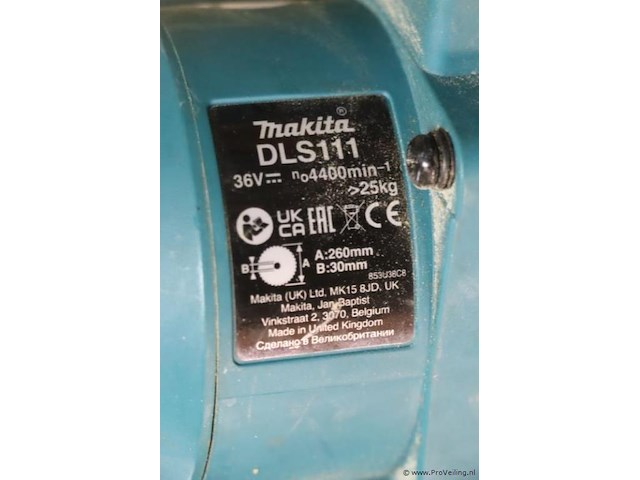 Makita lxt accu radiaal afkort- en verstekzaag dls111zu, 36v - afbeelding 3 van  11