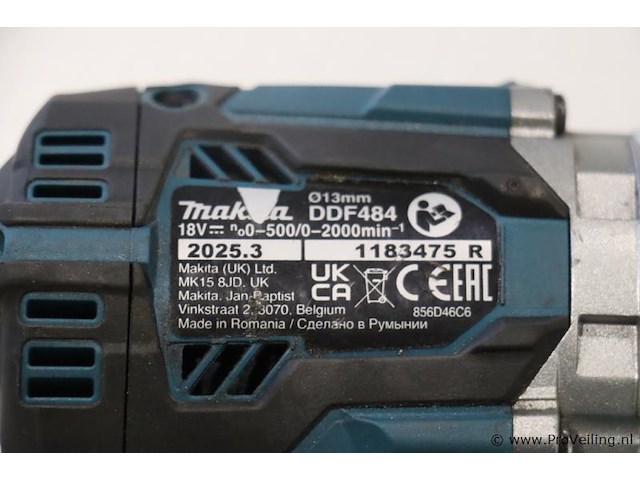 Makita lxt accu schroefboormachine ddf484 - afbeelding 4 van  4