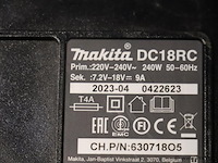 Makita lxt acculader dc18rc - afbeelding 3 van  3