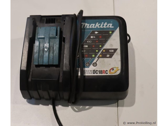 Makita lxt acculader dc18rc - afbeelding 1 van  4