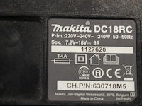 Makita lxt acculader dc18rc - afbeelding 3 van  4