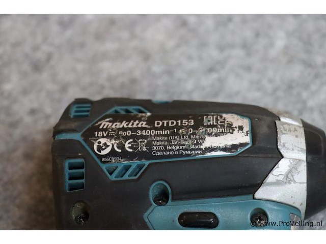 Makita lxt slagschroevendraaier dtd153, 18v - afbeelding 3 van  4