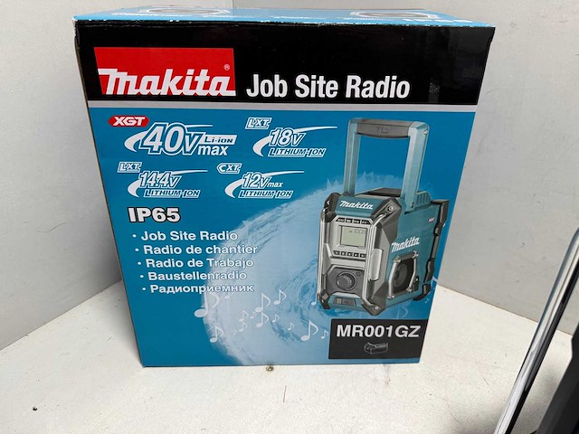 Makita mr001gz 12/18/40v max li-ion accu bouwradio - afbeelding 4 van  4