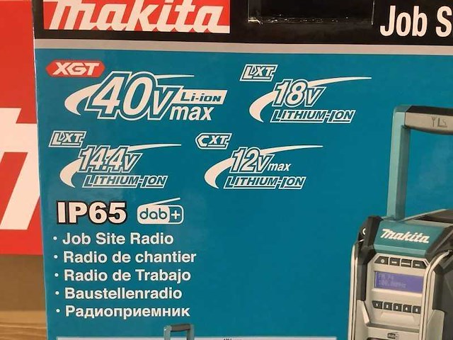Makita mr003gz dab+ bouwradio op accu - afbeelding 4 van  6