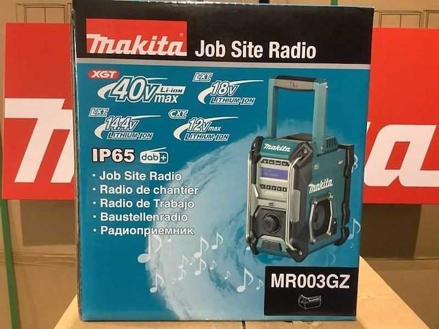 Makita mr003gz dab+ bouwradio op accu - afbeelding 1 van  5