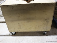 Makita radiaal afkortzaag ls1019l incl. afzuiging en houten onderstel op wielen - afbeelding 10 van  12