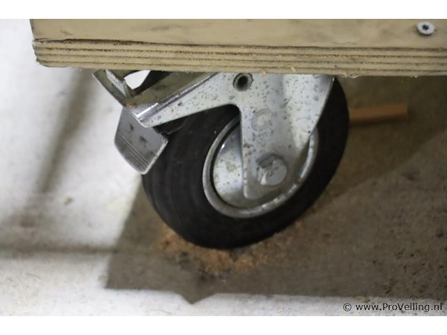 Makita radiaal afkortzaag ls1019l incl. afzuiging en houten onderstel op wielen - afbeelding 11 van  12