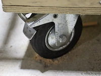 Makita radiaal afkortzaag ls1019l incl. afzuiging en houten onderstel op wielen - afbeelding 11 van  12