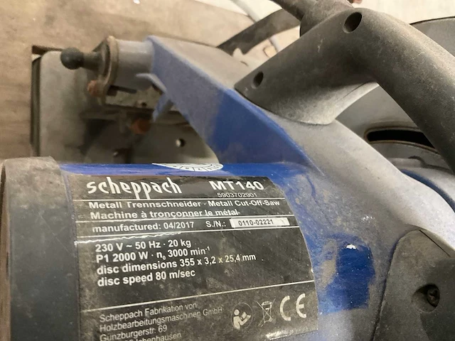 Makita, scheppach lw1401 afkortzaag (2x) - afbeelding 7 van  7