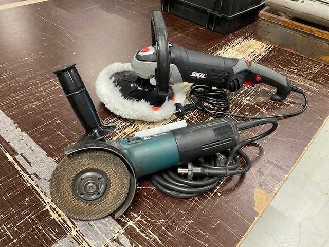 Makita, skil 9565 haakse slijpmachine en poetsmachine - afbeelding 3 van  8