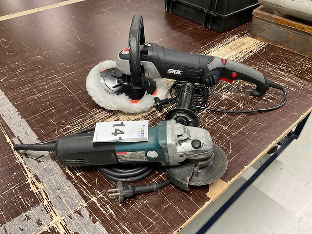 Makita, skil 9565 haakse slijpmachine en poetsmachine - afbeelding 3 van  5