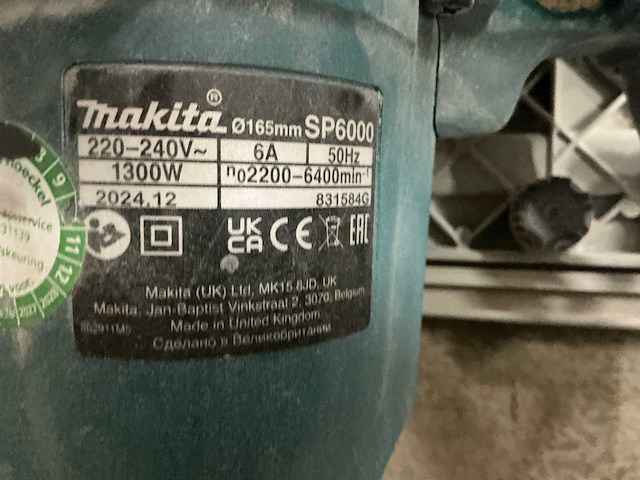Makita sp6000 cirkelzaagmachine set - afbeelding 6 van  7