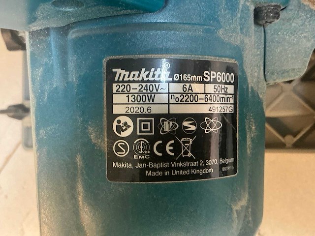Makita sp6000 cirkelzaagmachine - afbeelding 5 van  6