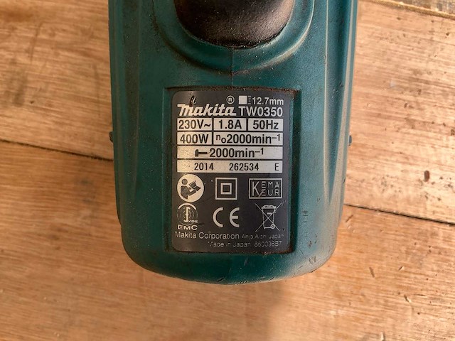 Makita tw0350 slagmoersleutel - afbeelding 4 van  6