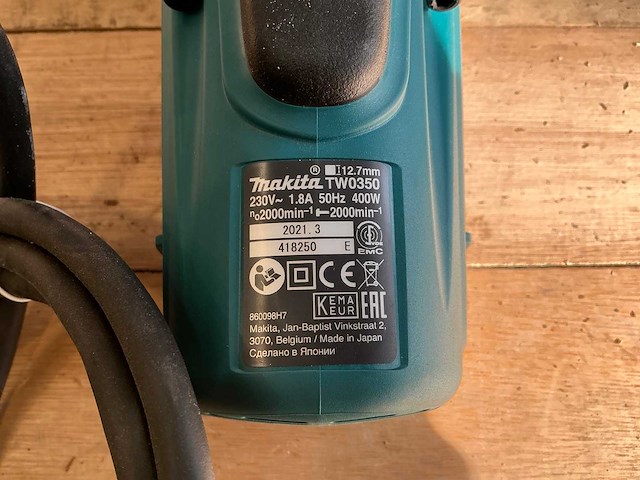 Makita tw0350 slagmoersleutel - afbeelding 4 van  6