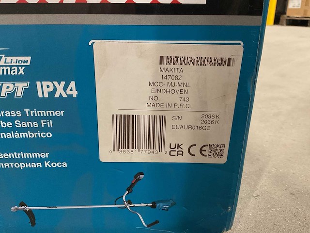 Makita ut016gz 40v accu bosmaaier - afbeelding 4 van  5