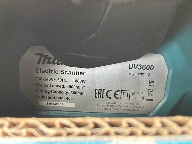 Makita uv3600 grasmaaier - afbeelding 3 van  3