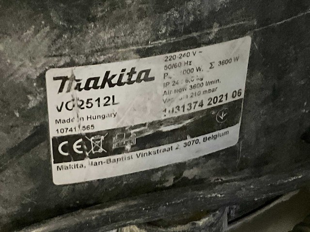 Makita vc2512l industriële stofzuiger (2x) - afbeelding 4 van  5