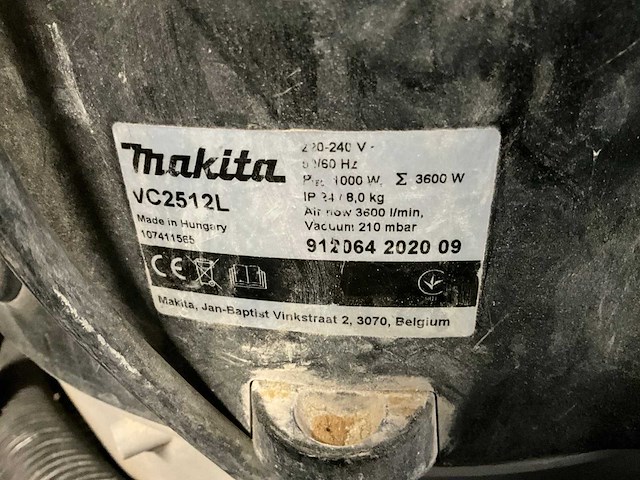 Makita vc2512l industriële stofzuiger (2x) - afbeelding 5 van  5