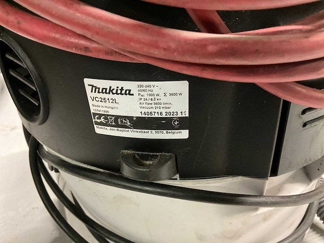 Makita vc2512l industriële stofzuiger - afbeelding 5 van  5