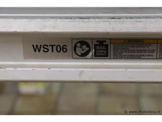 Makita verstekzaagstandaard wst06 - 125x25x27-85cm - afbeelding 3 van  12