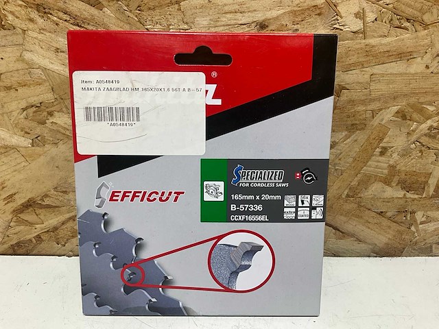 Makita zaagblad 165x20mm - afbeelding 1 van  3