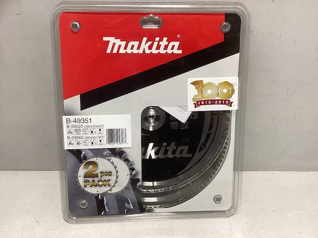 Makita zaagbladen 2 stuks (260x30x60t / 260x30x100t - afbeelding 1 van  2