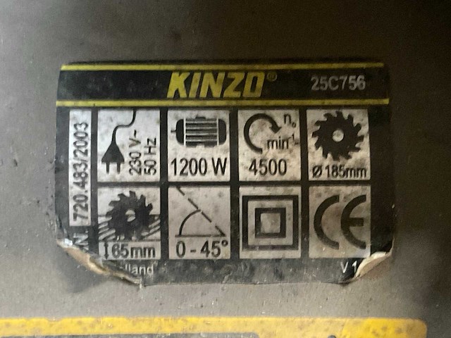 Makita/kinzo afkortcirkelzaagmachine (2x) - afbeelding 4 van  4