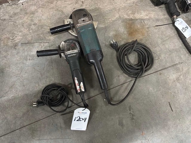 Makita/metabo haakse slijpmachine (2x) - afbeelding 2 van  2